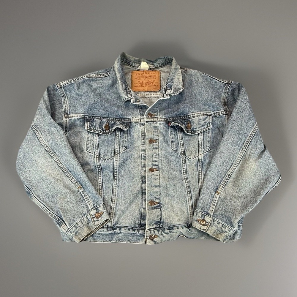 Vintage Levi’s Strauss Denim Jean Trucker Jacket 70598-4891 XL Blue Mens